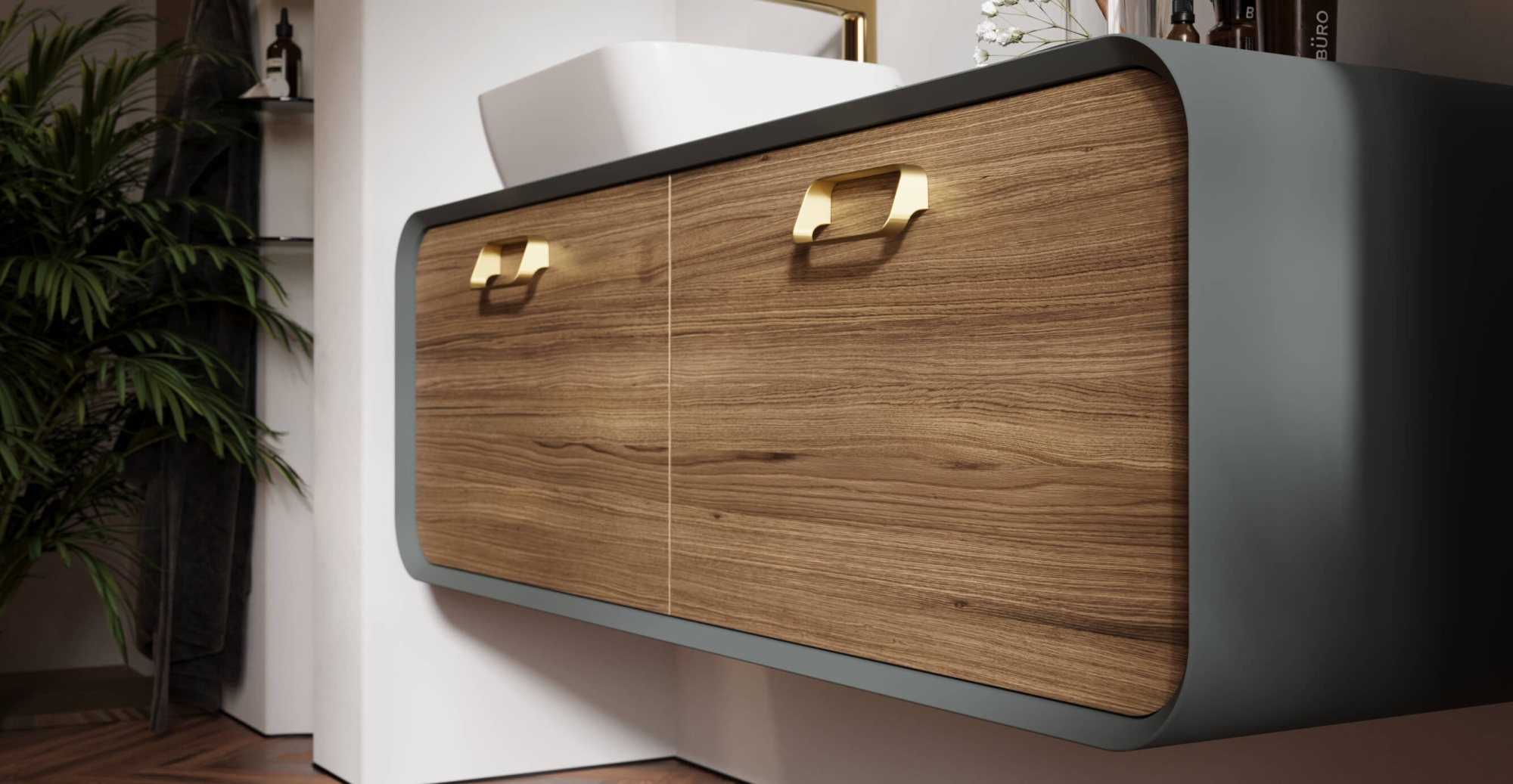 Тумба под раковину подвесная ELLISSE 1400