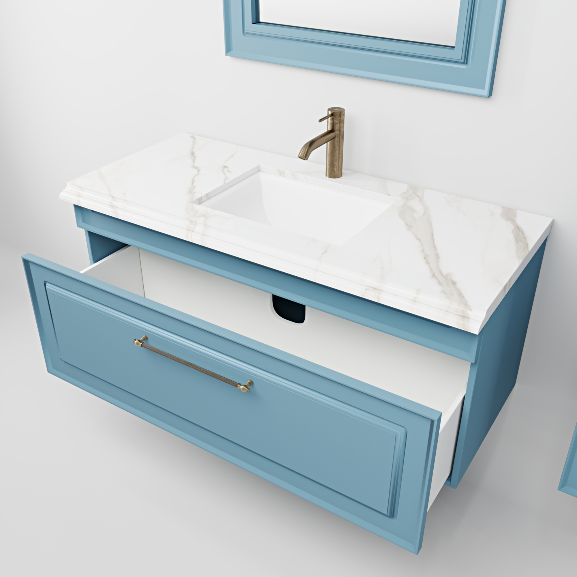 Тумба подвесная со столешницей ANTIQUE 1200