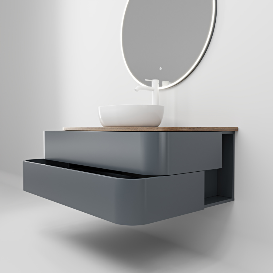 Тумба подвесная со столешницей VENTO 1200